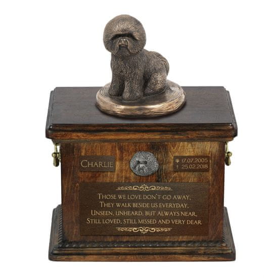 Artdog Bichon Frise, Tenerife Dog - žara za pasji pepel, žara s kipcem, personalizirana žara za pasji pepel Art-Dog