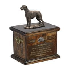 Artdog Irski volčjak, irski volčji hrt - žara za pasji pepel, žara s kipcem, personalizirana žara za pasji pepel Art-Dog