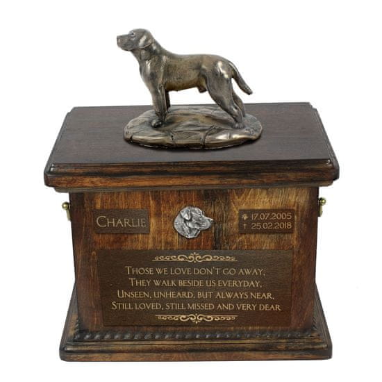 Artdog Labradorec - žara za pasji pepel, žara s kipcem, personalizirana žara za pasji pepel Art-Dog