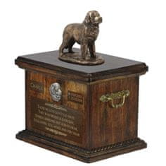 Artdog Nova Fundlandija, Nova Fundlandija, Wodołaz - žara za pasji pepel, žara s kipcem, personalizirana žara za pasji pepel Art-Dog
