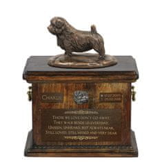 Artdog Norfolk terier - žara za pasji pepel, žara s kipcem, personalizirana žara za pasji pepel Art-Dog