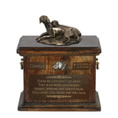Artdog Weimaraner, Weimaraner - žara za pasji pepel, žara s kipcem, personalizirana žara za pasji pepel Art-Dog