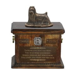 Artdog Yorkshire Terrier, York, York, Yorkie - žara za pasji pepel, žara s kipcem, personalizirana žara za pasji pepel Art-Dog