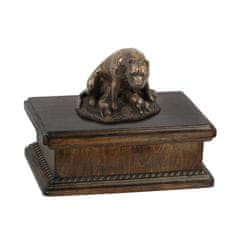 Artdog Ameriški Staffordshire terier, Amstaff, Amstaf I - žara za pasji pepel, klasična žara s kipcem, elegantna žara s psom Art-Dog