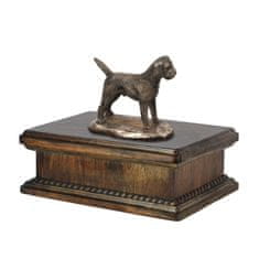 Artdog Border Terrier - žara za pasji pepel, klasična žara s kipcem, elegantna žara s psom Art-Dog