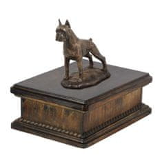 Artdog Boxer, Boxer I - žara za pasji pepel, klasična žara s kipcem, elegantna žara s psom Art-Dog