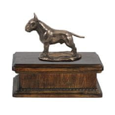 Artdog Bull terier, Bull Terrier IV - žara za pasji pepel, klasična žara s kipcem, elegantna žara s psom Art-Dog