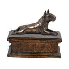 Artdog Bull terier, Bull Terrier - žara za pasji pepel, klasična žara s kipcem, elegantna žara s psom Art-Dog