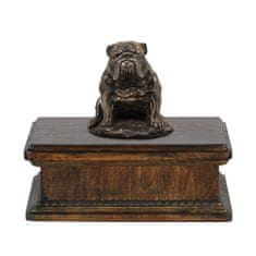 Artdog Bulldog III - žara za pasji pepel, klasična žara s kipcem, elegantna žara s psom Art-Dog