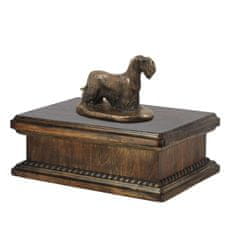 Artdog češki terier, češki terier - žara za pasji pepel, klasična žara s kipcem, elegantna žara s psom Art-Dog