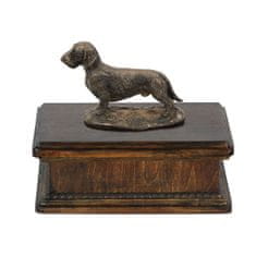 Artdog Ostrodlaki jazbečar - žara za pasji pepel, klasična žara s kipcem, elegantna žara s psom Art-Dog