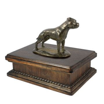 Artdog Staffordshire Bull Terrier, Staffik, Staffi - žara za pasji pepel, klasična žara s kipcem, elegantna žara s psom znamke Art-Dog