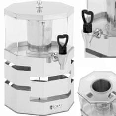Royal Catering Dispenser za hlajenje sokov in pijač za bife, 4 l
