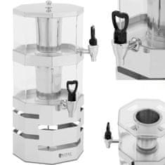 Royal Catering Dispenser za hlajenje sokov in pijač, dvojni, 2 x 4 l
