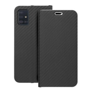 OEM Torbica LUNA Book Carbon za SAMSUNG A51, črna