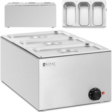 Royal Catering Bemar električni grelnik 3 x GN 1/3 640 W