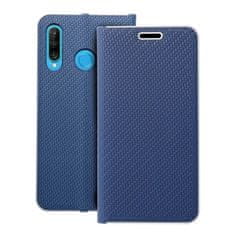 OEM LUNA Book Carbon torbica za HUAWEI P30 Lite, modra