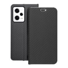 OEM LUNA Book Carbon torbica za XIAOMI Redmi Note 12 Pro 5G, črna