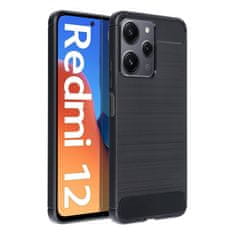OEM CARBON etui za XIAOMI Redmi 12 4G / Redmi 12 5G črn