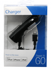 Pama Avtopolnilec 12/24V iPhone Lightning - certificiran - črn