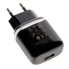 Hoco Pametni hišni polnilec adapter N3 18W z 3.0 QC USB vtičem črn