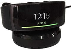 Onasi Style polnilec za pametno uro Samsung Gear Fit 2 R360 črn