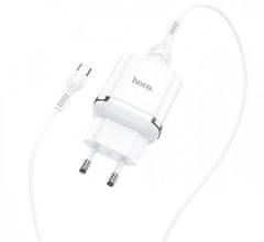 Hoco Pametni hišni polnilec N3 18W z 3.0 QC USB vtičem in s polnilnim kablom Type C bel