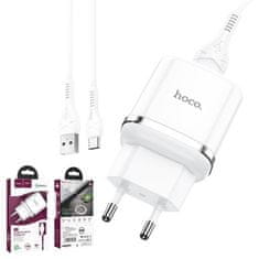 Hoco Pametni hišni polnilec N3 18W z 3.0 QC USB vtičem in s polnilnim kablom Type C bel