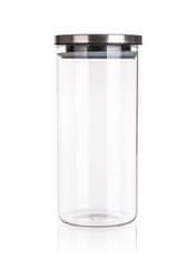 Banquet Stekleni kozarec 1,45 l + pokrov iz nerjavečega jekla FREIA