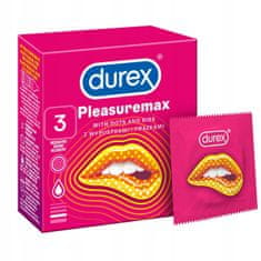 shumee Kondomi Durex Pleasuremax 3 kosi z rebrastimi vložki