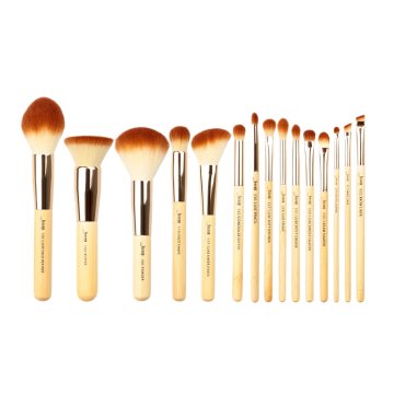 shumee Mature Peeled Bamboo Makeup Brush set bambusovih čopičev za ličenje obraza T140 15 kosov.
