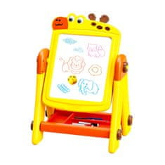 Aga4Kids Otroška tabla za flomastre 2v1 Rumena