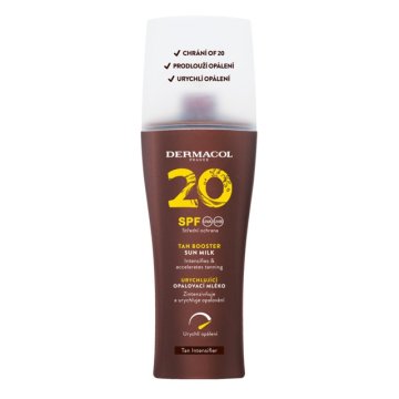 shumee Tan Booster Sun Milk zaščitno mleko, ki pospešuje porjavelost SPF20 200 ml