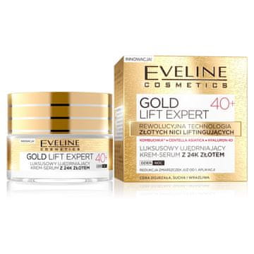 shumee Gold Lift Expert 40+ luksuzni učvrstitveni kremni serum s 24k zlatom dan/noč 50 ml