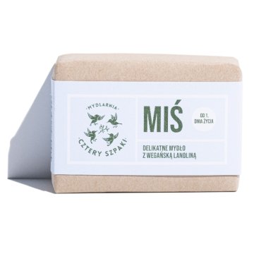 shumee Nežno milo z veganskim lanolinom Teddy Bear 110 g