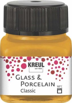 Rayher.	 Barva za porcelan in steklo, 20ml, zlata, pokrivna