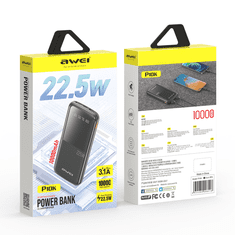 Awei P10K 10 000 mAh, 22,5W, powerbank