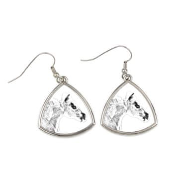 Artdog Falabella - konjski uhani, viseči uhani s fotografijo, personaliziran nakit s potiskom Art-Dog