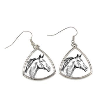 Artdog Zweibrücker - konjski uhani, viseči uhani s fotografijo, personaliziran nakit s potiskom Art-Dog