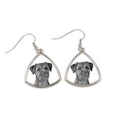 Artdog Border Terrier - pasji uhani, viseči uhani s fotografijo, personaliziran nakit s potiskom Art-Dog