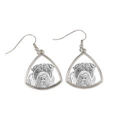 Artdog Shar Pei - pasji uhani, viseči uhani s fotografijo, personaliziran nakit s potiskom Art-Dog