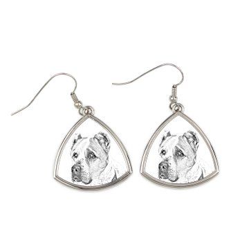 Artdog Srednjeazijski ovčar - pasji uhani, viseči uhani s fotografijo, personaliziran nakit s potiskom Art-Dog