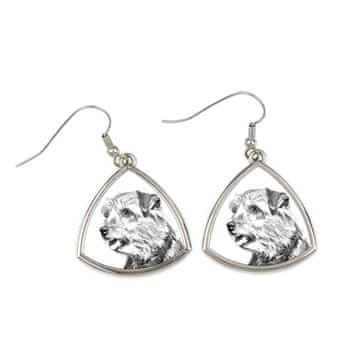 Artdog Norfolk terier - pasji uhani, viseči uhani s fotografijo, personaliziran nakit s potiskom Art-Dog