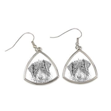 Artdog Romunski mioritski ovčar - pasji uhani, viseči uhani s fotografijo, personaliziran nakit s potiskom Art-Dog