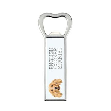 Artdog Angleški koker španjel - odpirač za steklenice s fotografijo in napisom za pivo Art-Dog