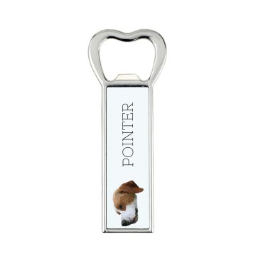 Artdog Pointer - odpirač za steklenice s fotografijo in napisom za pivo Art-Dog