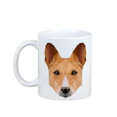 Artdog Basenji, Basenji, Congo Dog - skodelica s fotografijo in napisom geometrijski pes Art-Dog