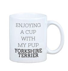 Artdog Yorkshire terier, York, York, Yorkie - skodelica s fotografijo in napisom geometrijskega psa Art-Dog