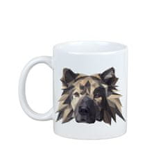 Artdog Eurasier, Eurasian - skodelica s fotografijo in napisom geometrijskega psa Art-Dog
