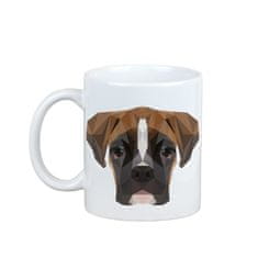 Artdog Boxer, Boxer III - skodelica s fotografijo in napisom geometrijskega psa Art-Dog